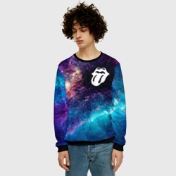 Мужской свитшот 3D Rolling Stones space rock - фото 2