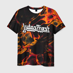 Judas Priest red lava – Мужская футболка 3D с принтом купить со скидкой в -26%