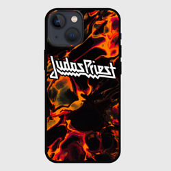 Чехол для iPhone 13 mini Judas Priest red lava