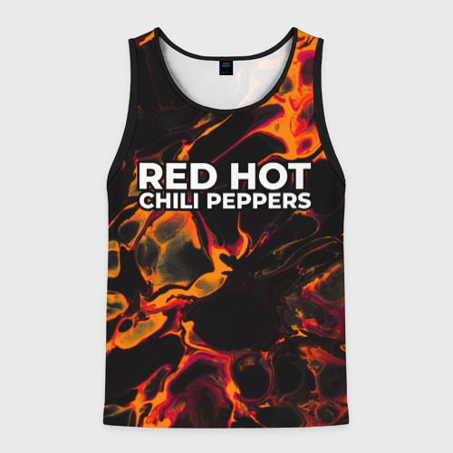 Мужская майка 3D Red Hot Chili Peppers red lava, цвет 3D печать