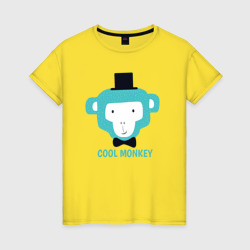 Женская футболка хлопок Cool monkey