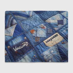 Плед 3D Vanguard jeans patchwork - ai art