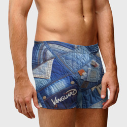 Мужские трусы 3D Vanguard jeans patchwork - ai art - фото 2