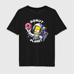 Мужская футболка хлопок Oversize Bart Simpson - donat planet ai art