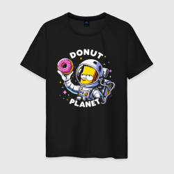 Мужская футболка хлопок Bart Simpson - donat planet ai art