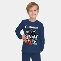 Детская пижама с лонгсливом хлопок Cuphead - devil - фото 2