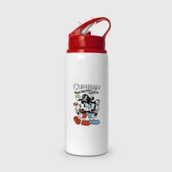 Бутылка для воды с трубочкой Cuphead - devil