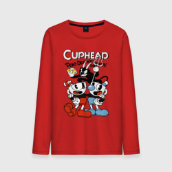 Мужской лонгслив хлопок Cuphead - devil