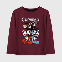 Детский лонгслив хлопок Cuphead - devil