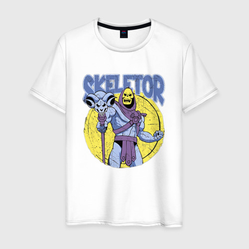 Мужская футболка из хлопка с принтом Скелетор Хи-Мен и Властелины Вселенной, вид спереди №1
