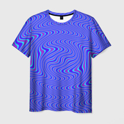 Абстракция линий трехцветная – Мужская футболка 3D с принтом купить со скидкой в -26%