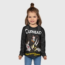 Детский лонгслив 3D Cuphead  - devil play game  - фото 2