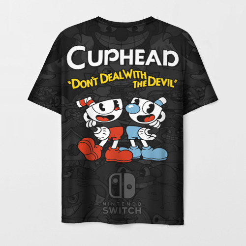 Мужская футболка 3D Cuphead  - devil play game , цвет 3D печать - фото 2