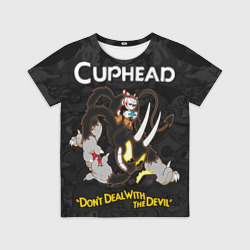 Детская футболка 3D Cuphead  - devil play game 