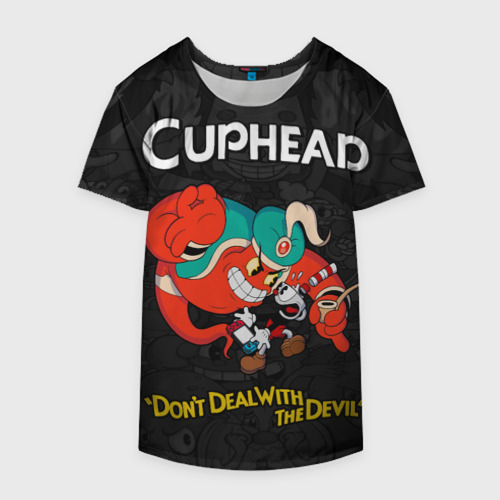 Накидка на куртку 3D Cuphead - gin , цвет 3D печать - фото 4