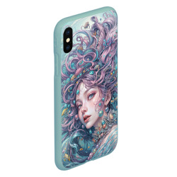 Чехол для iPhone XS Max матовый Морская русалка - фото 2