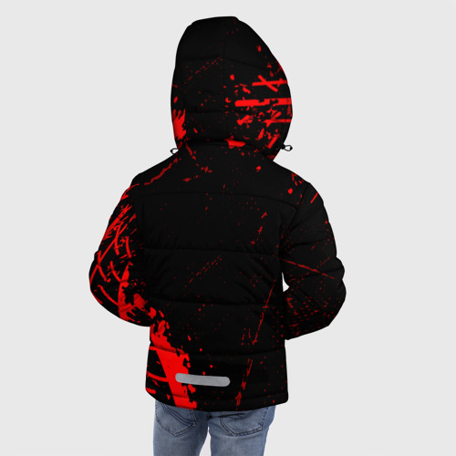 Зимняя куртка для мальчиков 3D Jeep red sport tires, цвет черный - фото 4