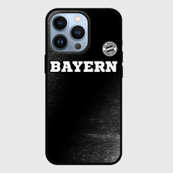 Чехол для iPhone 13 Pro Bayern sport на темном фоне посередине