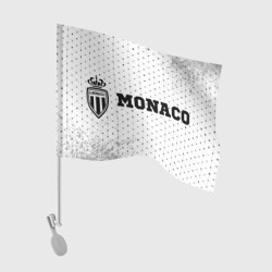 Флаг для автомобиля Monaco sport на светлом фоне по-горизонтали