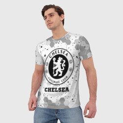 Мужская футболка 3D Chelsea sport на светлом фоне - фото 2