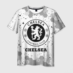 Мужская футболка 3D Chelsea sport на светлом фоне