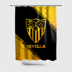 Штора 3D для ванной Sevilla - gold gradient