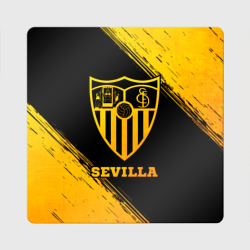 Магнит виниловый Квадрат Sevilla - gold gradient