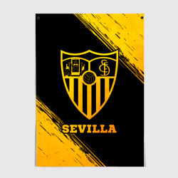 Постер Sevilla - gold gradient