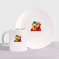 Набор: тарелка + кружка Матрешка СССР