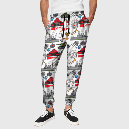 Мужские брюки 3D CCCP , цвет 3D печать - фото 4