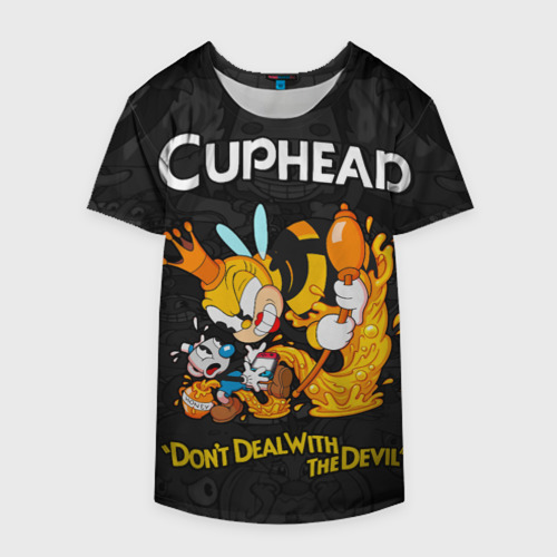 Накидка на куртку 3D Cuphead - dont deal with the devil, цвет 3D печать - фото 4