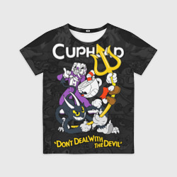 Детская футболка 3D Cuphead devil trident