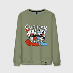 Мужской свитшот хлопок Cuphead and Mugman 