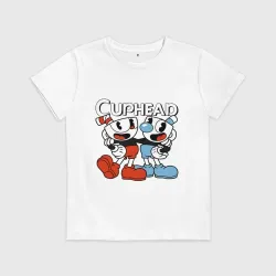 Детская футболка хлопок Cuphead and Mugman 