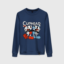 Женский свитшот хлопок Cuphead and Mugman 