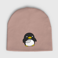 Детская шапка демисезонная Линукс пингвин