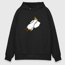Мужское худи Oversize хлопок Гусь на подушке