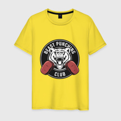 Клуб зверского удара – Мужская футболка хлопок с принтом купить со скидкой в -20%