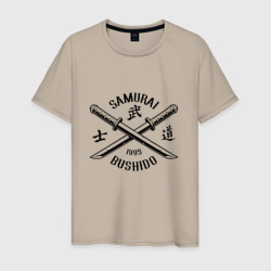 Самурай бусидо – Мужская футболка хлопок с принтом купить со скидкой в -20%