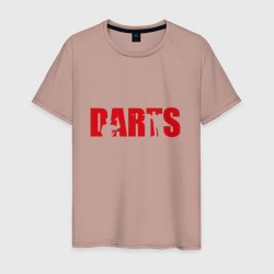 Darts red – Мужская футболка хлопок с принтом купить со скидкой в -20%
