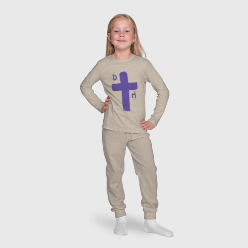 Детская пижама с лонгсливом хлопок с принтом Depeche Mode - sofad cross, фото #4