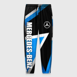 Мужские брюки 3D Mercedes - blue metal