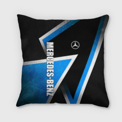 Подушка 3D Mercedes - blue metal