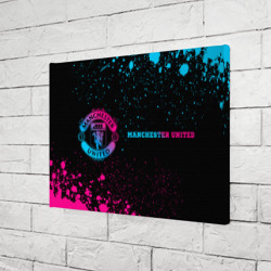 Холст прямоугольный Manchester United - neon gradient по-горизонтали - фото 2