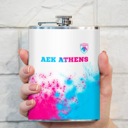 Фляга AEK Athens neon gradient style посередине - фото 2