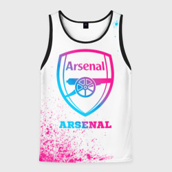 Мужская майка 3D Arsenal neon gradient style