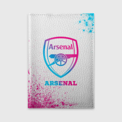 Обложка для автодокументов Arsenal neon gradient style