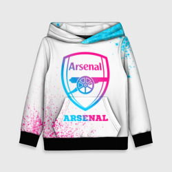 Детская толстовка 3D Arsenal neon gradient style