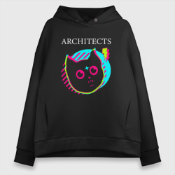 Женское худи Oversize хлопок Architects rock star cat