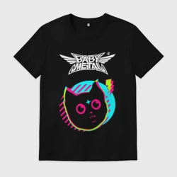Мужская футболка хлопок Babymetal rock star cat